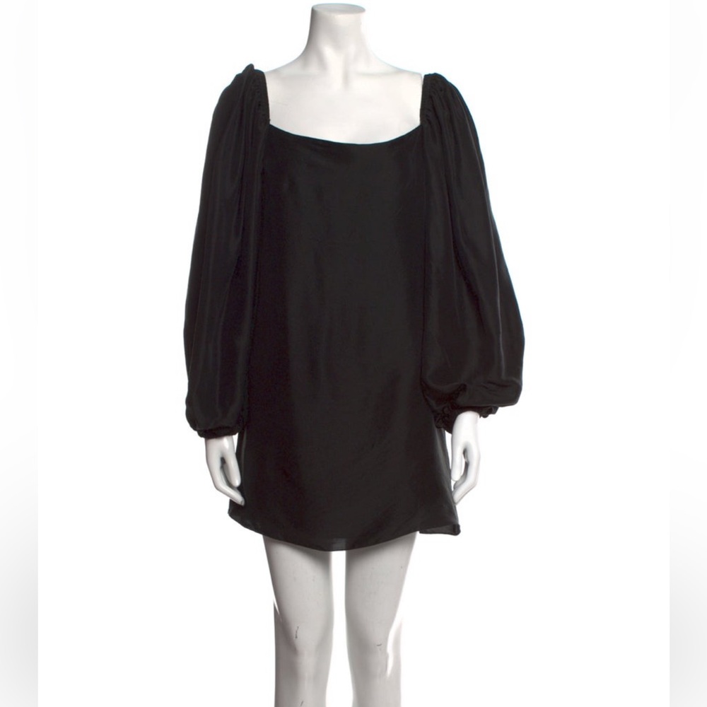 Azeeza Elegant Black Silk Dress Size M